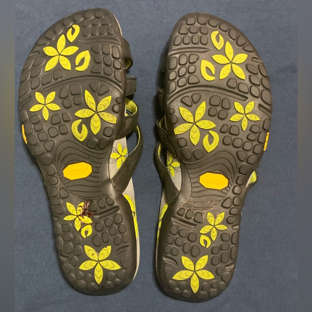 Abeo Farren Black Neutral Post Sandals Women’s Size 9 - Picture 2 of 8
